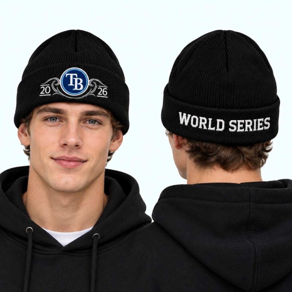 2026 Tampa Bay Rays World Series Knit Hat 3