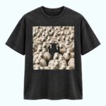 Black Sheep Flipping Off T-shirt
