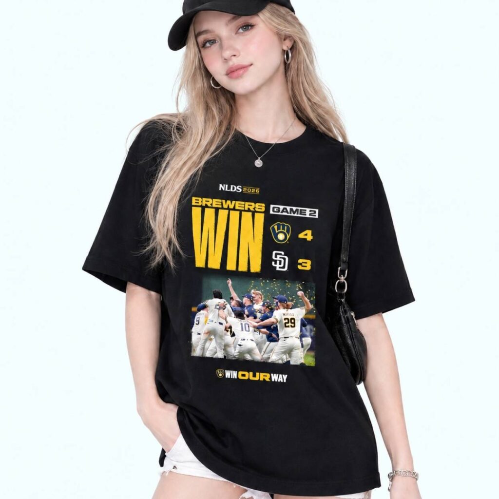 Brewers NLDS 2026 Win Our Way Shirt 4 Brewers NLDS 2026 Win Our Way Shirt 4