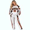 Cincinnati Bengals EST 1968 Football Waffle Hoodie Set 3