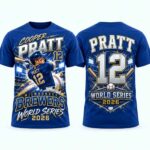 Cooper Pratt Brewers 12 World Series 2026 Baseball Shirt