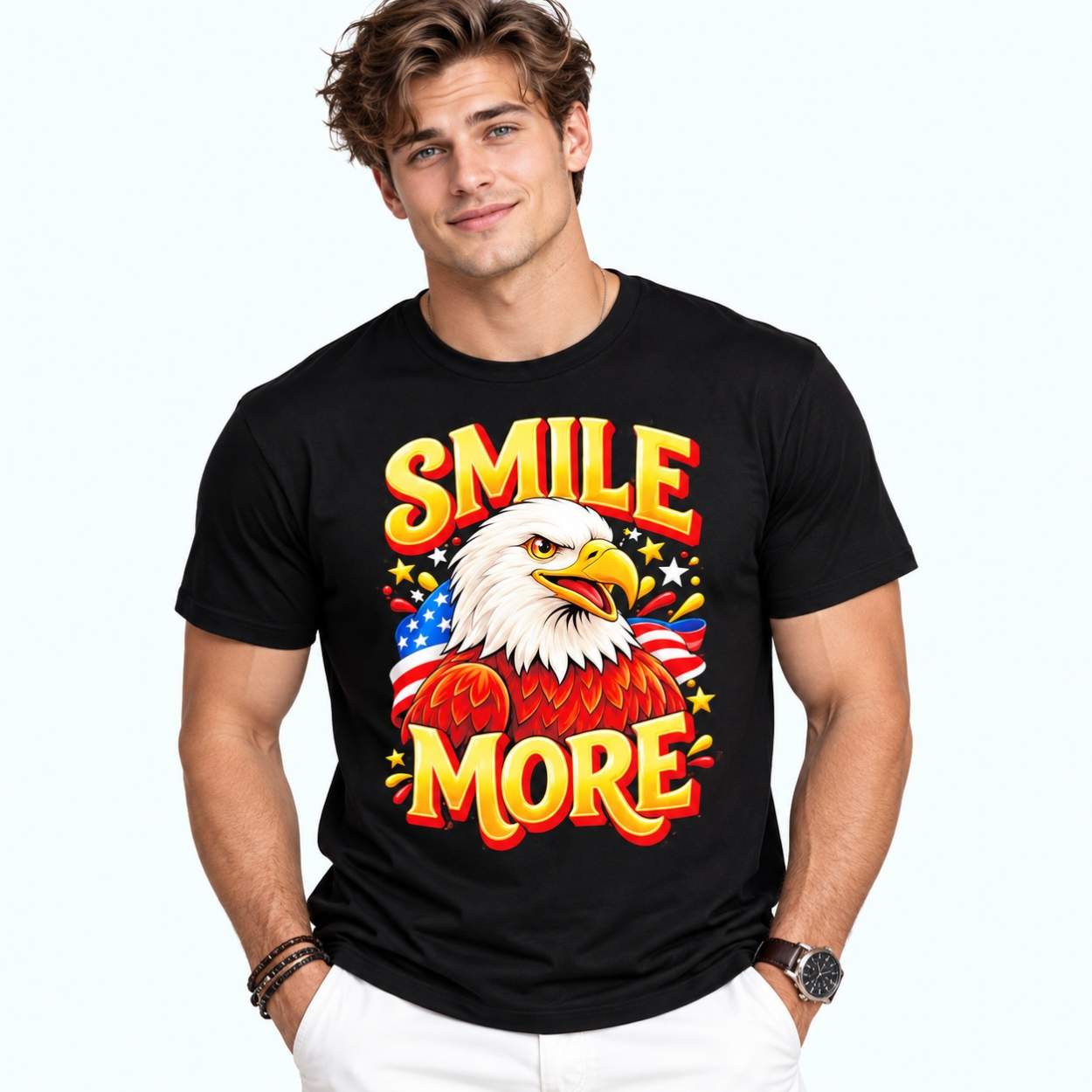 Eagle American Smile More Shirt 2 Eagle American Smile More Shirt 2