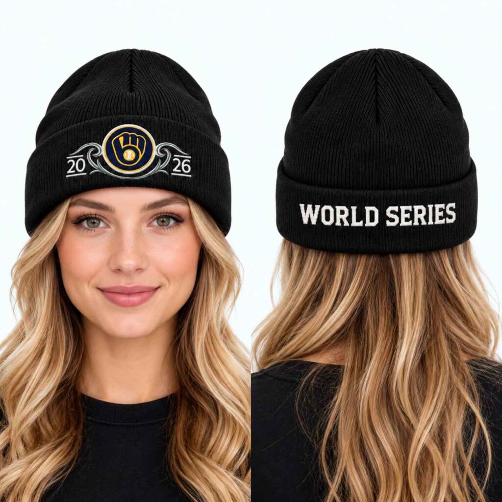 2026 Brewers World Series Knit Hat 3