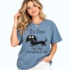 It s Fine I m Fine Everything Is Fine Dog Shirt 2