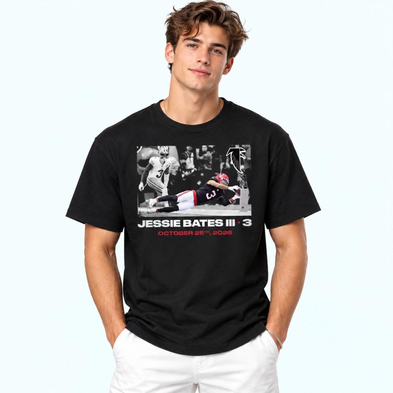 Jessie Bates III Atlanta Falcons October 25 2026 Shirt 2 Jessie Bates III Atlanta Falcons October 25 2026 Shirt 2