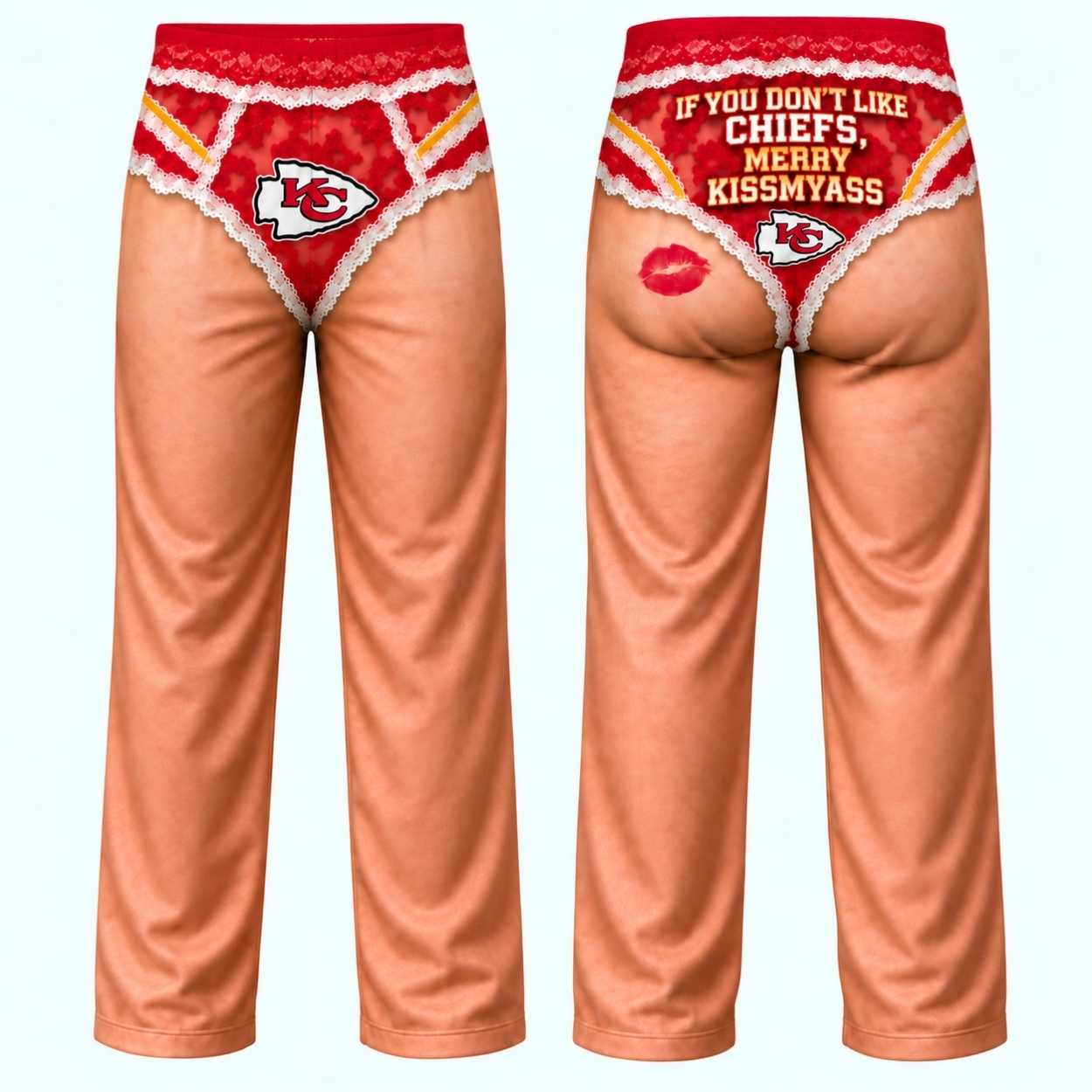 KC Chiefs If You Don't Like Chiefs Merry Kissmyass Hilarious Lacy Briefs Pajama Pants 1 KC Chiefs If You Dont Like Chiefs Merry Kissmyass Hilarious Lacy Briefs Pajama Pants 1