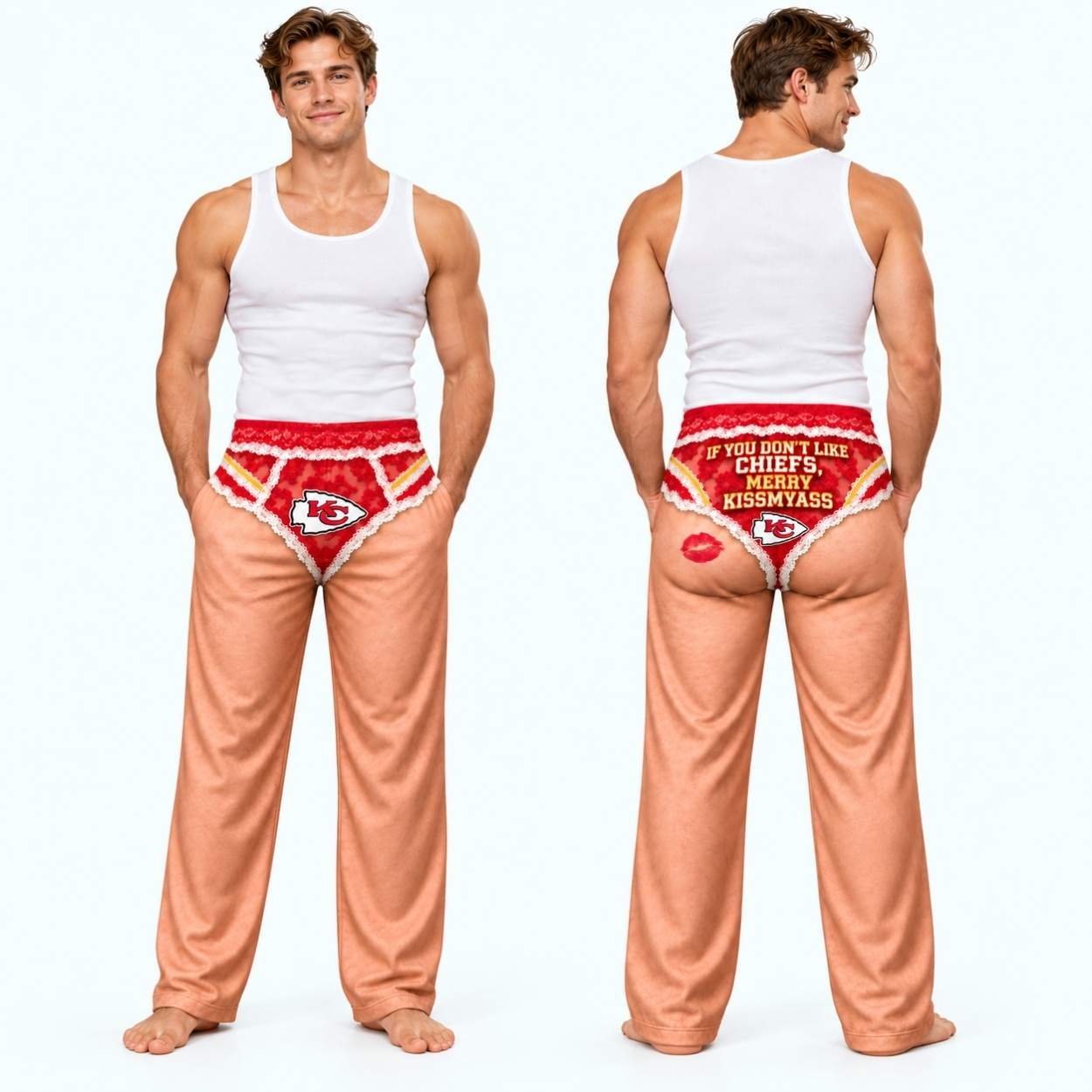 KC Chiefs If You Don't Like Chiefs Merry Kissmyass Hilarious Lacy Briefs Pajama Pants 2 KC Chiefs If You Dont Like Chiefs Merry Kissmyass Hilarious Lacy Briefs Pajama Pants 2