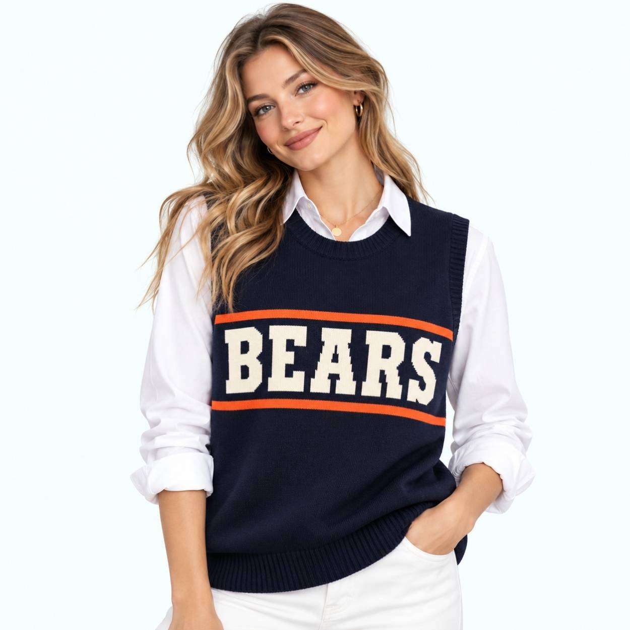Mike Ditka Bears Sweater Vest 2 Mike Ditka Bears Sweater Vest 2