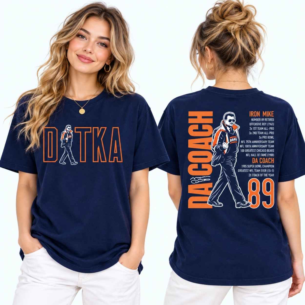 Mike Ditka Da Coach Iron Mike 89 Chicago Bears Shirt 2 Mike Ditka Da Coach Iron Mike 89 Chicago Bears Shirt 2