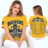 Milwaukee Brewers 2026 World Series Champions First Title Roster Shirt 2