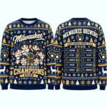 Milwaukee Brewers 2026 World Series First Championship Ugly Sweater
