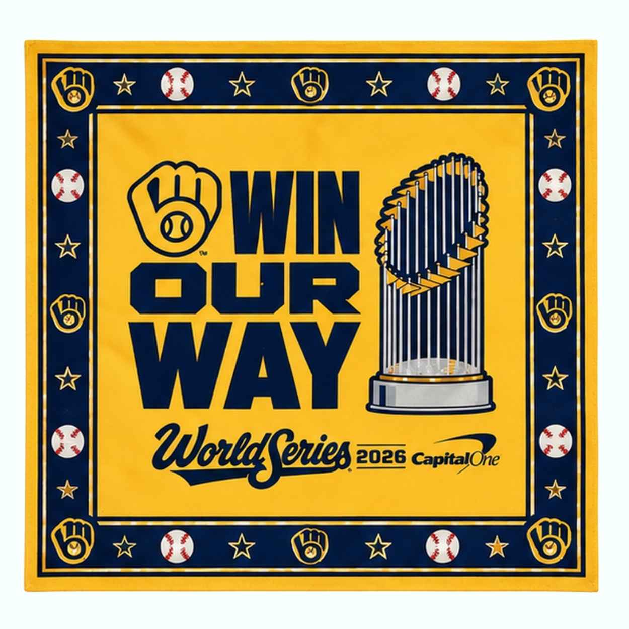 Milwaukee Brewers Win Our Way World Series 2026 Bandana 1 Milwaukee Brewers Win Our Way World Series 2026 Bandana 1