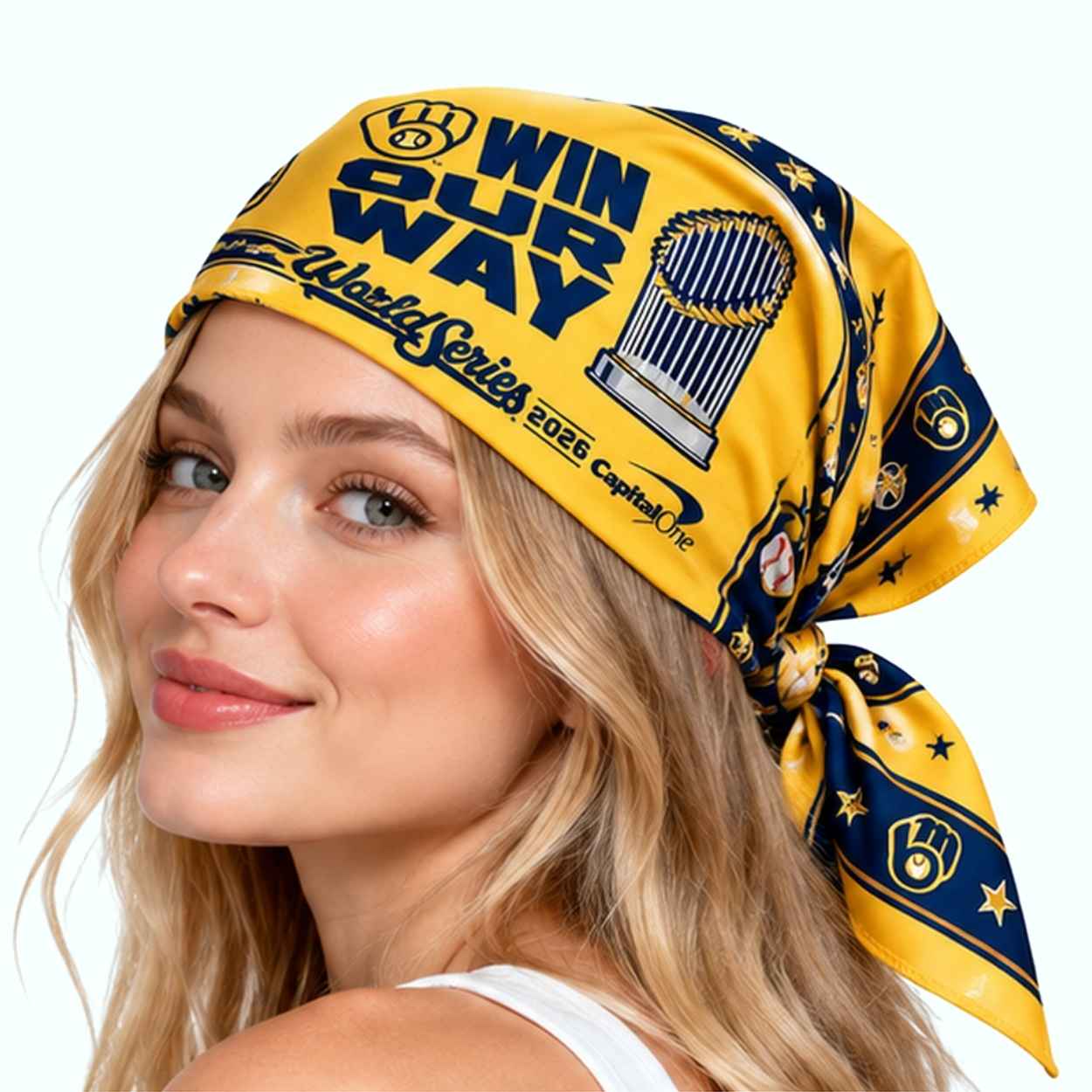 Milwaukee Brewers Win Our Way World Series 2026 Bandana 2 Milwaukee Brewers Win Our Way World Series 2026 Bandana 2
