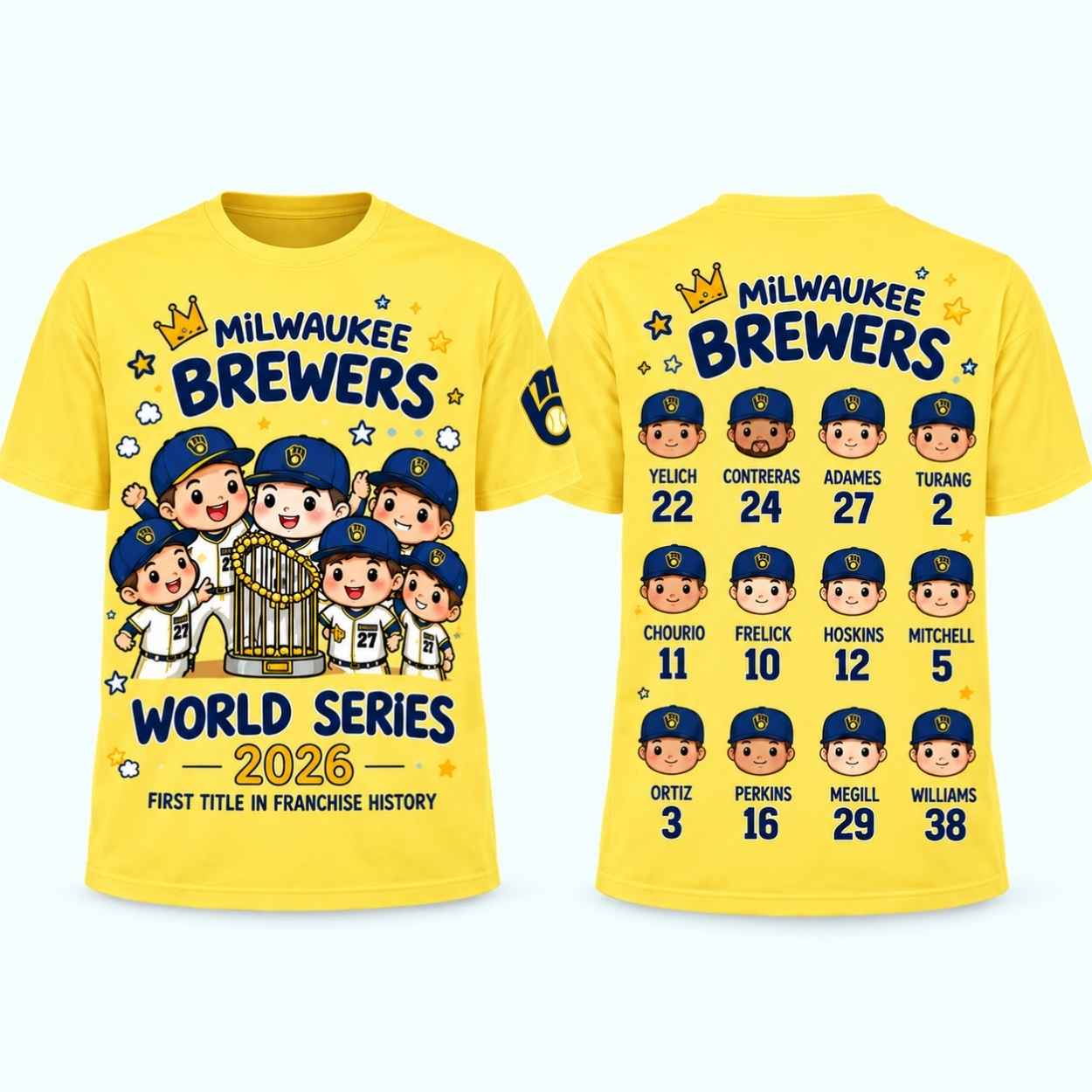 Milwaukee Brewers World Series 2026 First Championship Shirt 1 Milwaukee Brewers World Series 2026 First Championship Shirt 1