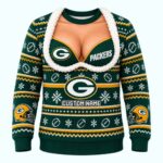 Packers Jingle Boobs Personalized Ugly Christmas Sweater