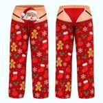 Santa Ho Ho Hold Your Nose Funny Christmas Pajama Pants