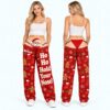 Santa Ho Ho Hold Your Nose Funny Christmas Pajama Pants 2