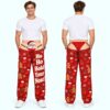 Santa Ho Ho Hold Your Nose Funny Christmas Pajama Pants 3