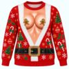 Sexy Santa Gingerbread Christmas Ugly Sweater 1