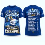 Tampa Bay Rays Comeback World Series 2026 Champions Core Players T-Shirt