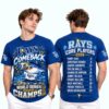 Tampa Bay Rays Comeback World Series 2026 Champions Core Players T Shirt 3