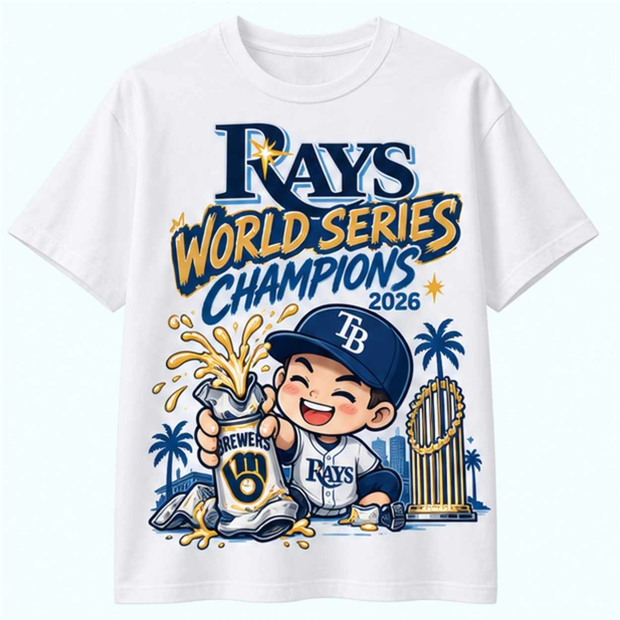 Tampa Bay Rays World Series 2026 Champions Drinking Brewers Beer Shirt 1 Tampa Bay Rays World Series 2026 Champions Drinking Brewers Beer Shirt 1
