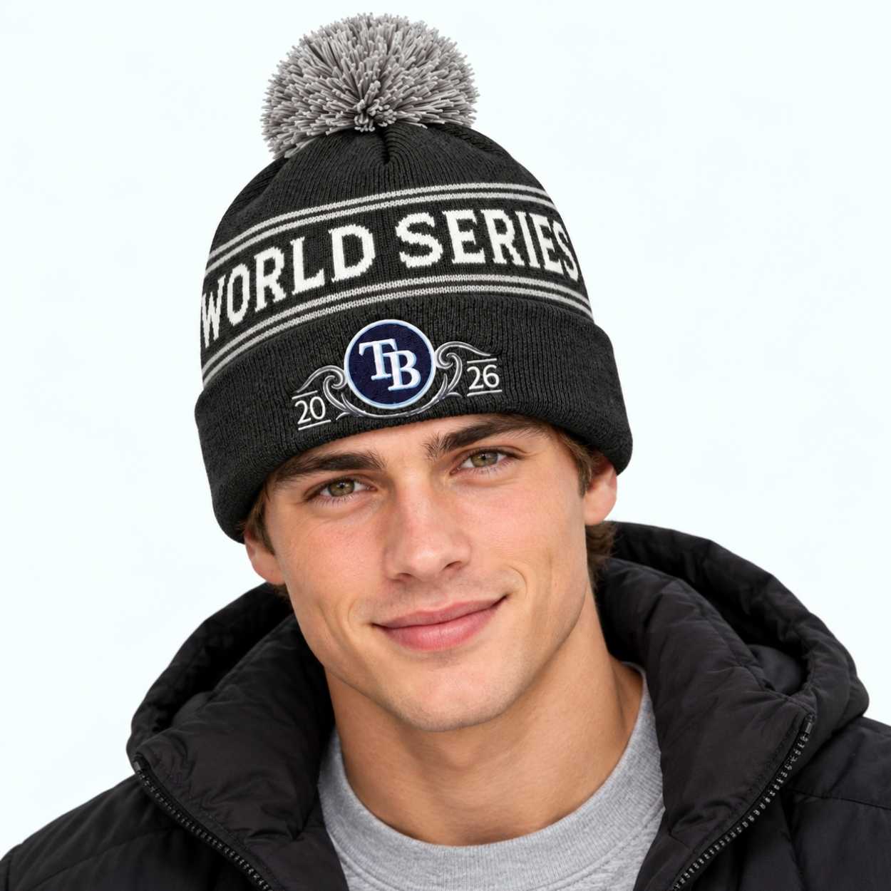 Tampa Bay Rays World Series 2026 Knit Beanie Hat 2 Tampa Bay Rays World Series 2026 Knit Beanie Hat 2