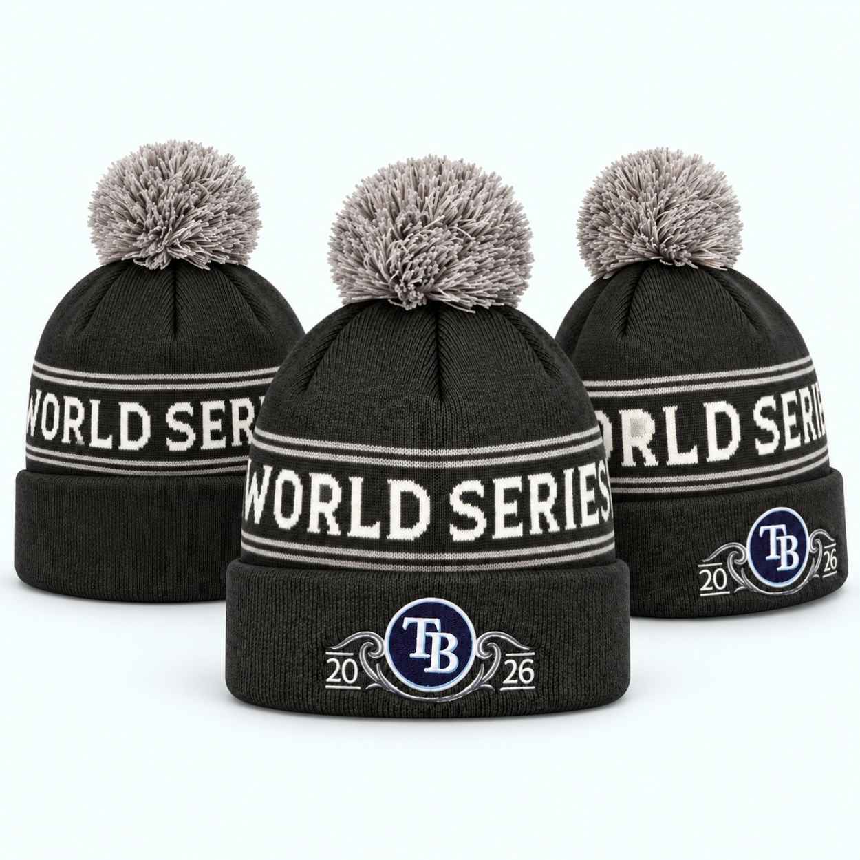 Tampa Bay Rays World Series 2026 Knit Beanie Hat 4 Tampa Bay Rays World Series 2026 Knit Beanie Hat 4