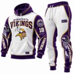 Vikings 18 Football Club Waffle Hoodie Set