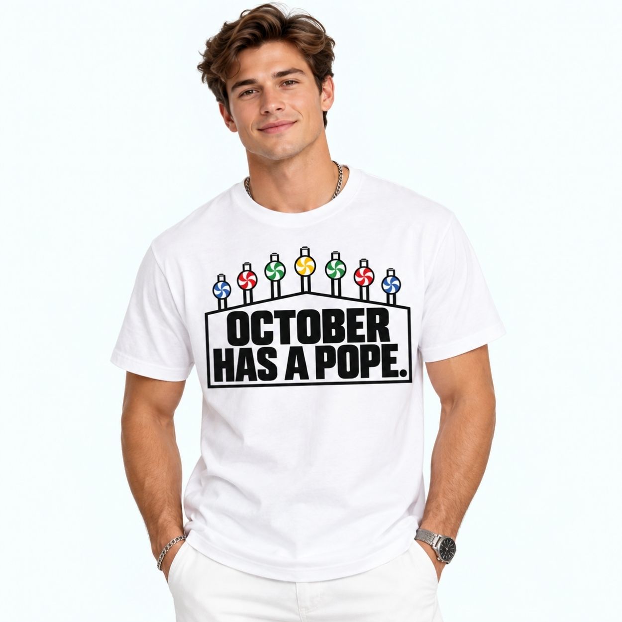 White Sox October Has A Pope Shirt 3 White Sox October Has A Pope Shirt 3